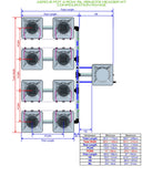 ALIEN Hydroponics AERO 8 Pot 4 Row 15L Remote Header Kit