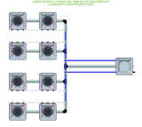 ALIEN Hydroponics AERO 8 Pot 4 Row 15L Remote Header Kit