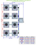 ALIEN Hydroponics AERO 8 Pot 4 Row 30L Compact Header Kit