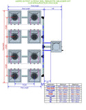 ALIEN Hydroponics AERO 8 Pot 4 Row 30L Remote Header Kit