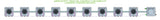 ALIEN Hydroponics AERO 9 Pot 1 Row 15L Compact Header Kit