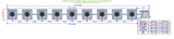 ALIEN Hydroponics AERO 9 Pot 1 Row 30L Compact Header Kit