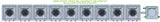 ALIEN Hydroponics AERO 9 Pot 1 Row 30L Compact Header Kit