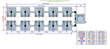 ALIEN Hydroponics RAIN 10 Pot 2 Row 15L Compact Header Kit