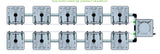 ALIEN Hydroponics RAIN 10 Pot 2 Row 15L Compact Header Kit