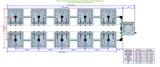 ALIEN Hydroponics RAIN 10 Pot 2 Row 30L Compact Header Kit