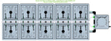 ALIEN Hydroponics RAIN 10 Pot 2 Row 30L Compact Header Kit