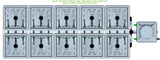 ALIEN Hydroponics RAIN 10 Pot 2 Row 30L Remote Header Kit