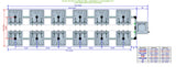 ALIEN Hydroponics RAIN 12 Pot 2 Row 30L Compact Header Kit