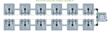 ALIEN Hydroponics RAIN 12 Pot 2 Row 30L Compact Header Kit