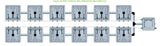 ALIEN Hydroponics RAIN 12 Pot 2 Row 30L Remote Header Kit