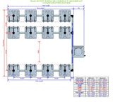 ALIEN Hydroponics RAIN 12 Pot 3 Row 15L Compact Header Kit