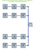 ALIEN Hydroponics RAIN 12 Pot 4 Row 30L Compact Header Kit