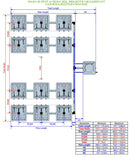 ALIEN Hydroponics RAIN 12 Pot 4 Row 30L Remote Header Kit