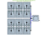 ALIEN Hydroponics RAIN 12 Pot 4 Row 30L Remote Header Kit