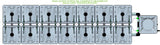 ALIEN Hydroponics RAIN 14 Pot 2 Row 15L Compact Header Kit