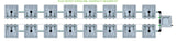ALIEN Hydroponics RAIN 16 Pot 2 Row 30L Compact Header Kit