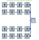 ALIEN Hydroponics RAIN 16 Pot 4 Row 15L Compact Header Kit