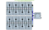 ALIEN Hydroponics RAIN 16 Pot 4 Row 15L Remote Header Kit