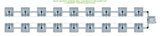 ALIEN Hydroponics RAIN 18 Pot 2 Row 30L Compact Header Kit