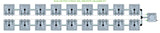 ALIEN Hydroponics RAIN 18 Pot 2 Row 30L Remote Header Kit