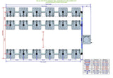ALIEN Hydroponics RAIN 18 Pot 3 Row 15L Compact Header Kit