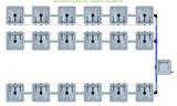 ALIEN Hydroponics RAIN 18 Pot 3 Row 30L Compact Header Kit