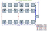 ALIEN Hydroponics RAIN 18 Pot 3 Row 30L Compact Header Kit