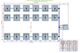 ALIEN Hydroponics RAIN 18 Pot 3 Row 30L Remote Header Kit