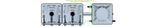 ALIEN Hydroponics RAIN 2 Pot 1 Row 15L Remote Header Kit