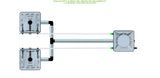 ALIEN Hydroponics RAIN 2 Pot 2 Row 15L Remote Header Kit