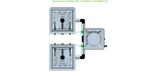 ALIEN Hydroponics RAIN 2 Pot 2 Row 30L Compact Header Kit