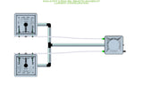 ALIEN Hydroponics RAIN 2 Pot 2 Row 30L Remote Header Kit