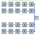 ALIEN Hydroponics RAIN 20 Pot 4 Row 30L Compact Header Kit