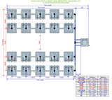 ALIEN Hydroponics RAIN 20 Pot 4 Row 30L Remote Header Kit