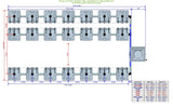 ALIEN Hydroponics RAIN 21 Pot 3 Row 15L Compact Header Kit
