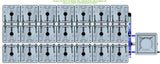 ALIEN Hydroponics RAIN 21 Pot 3 Row 15L Remote Header Kit
