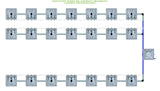 ALIEN Hydroponics RAIN 21 Pot 3 Row 30L Compact Header Kit