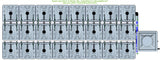 ALIEN Hydroponics RAIN 24 Pot 3 Row 15L Compact Header Kit