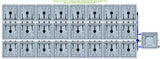 ALIEN Hydroponics RAIN 24 Pot 3 Row 30L Remote Header Kit