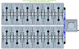 ALIEN Hydroponics RAIN 24 Pot 4 Row 15L Compact Header Kit