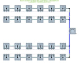 ALIEN Hydroponics RAIN 24 Pot 4 Row 30L Compact Header Kit