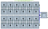 ALIEN Hydroponics RAIN 24 Pot 4 Row 30L Remote Header Kit