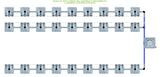 ALIEN Hydroponics RAIN 27 Pot 3 Row 15L Compact Header Kit