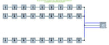 ALIEN Hydroponics RAIN 27 Pot 3 Row 15L Remote Header Kit