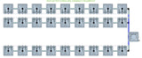 ALIEN Hydroponics RAIN 27 Pot 3 Row 30L Compact Header Kit