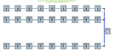 ALIEN Hydroponics RAIN 27 Pot 3 Row 30L Compact Header Kit