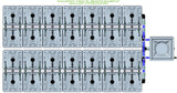 ALIEN Hydroponics RAIN 28 Pot 4 Row 15L Remote Header Kit
