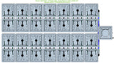 ALIEN Hydroponics RAIN 28 Pot 4 Row 30L Compact Header Kit