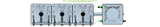 ALIEN Hydroponics RAIN 3 Pot 1 Row 15L Remote Header Kit